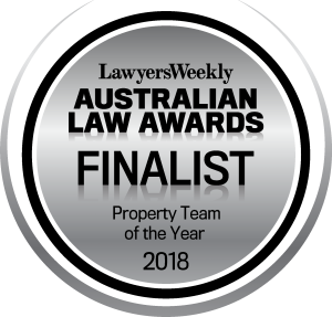 Australian Law Awards - Finalist - Property Team of the Year 2018
