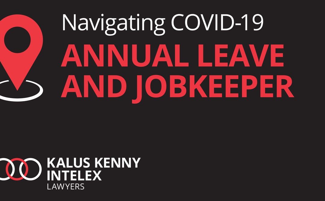 Can employees refuse to take annual leave when on JobKeeper?
