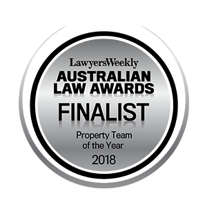 2018 Australian Law Awards – Property Team – Finalist