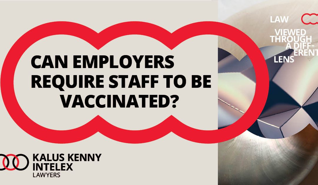 Can employers require staff to be vaccinated?
