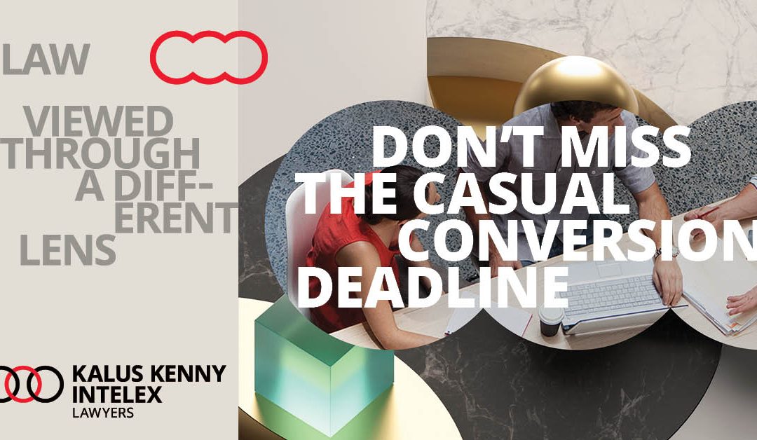 The final countdown – don’t miss the 27th September casual conversion deadline