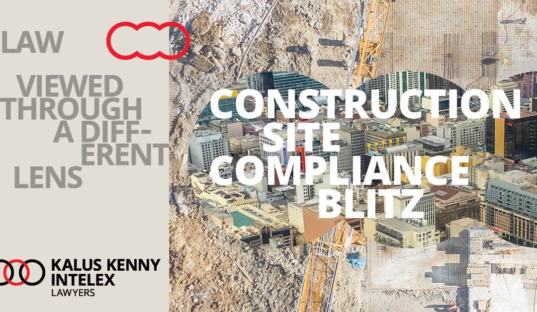 Construction site compliance blitz