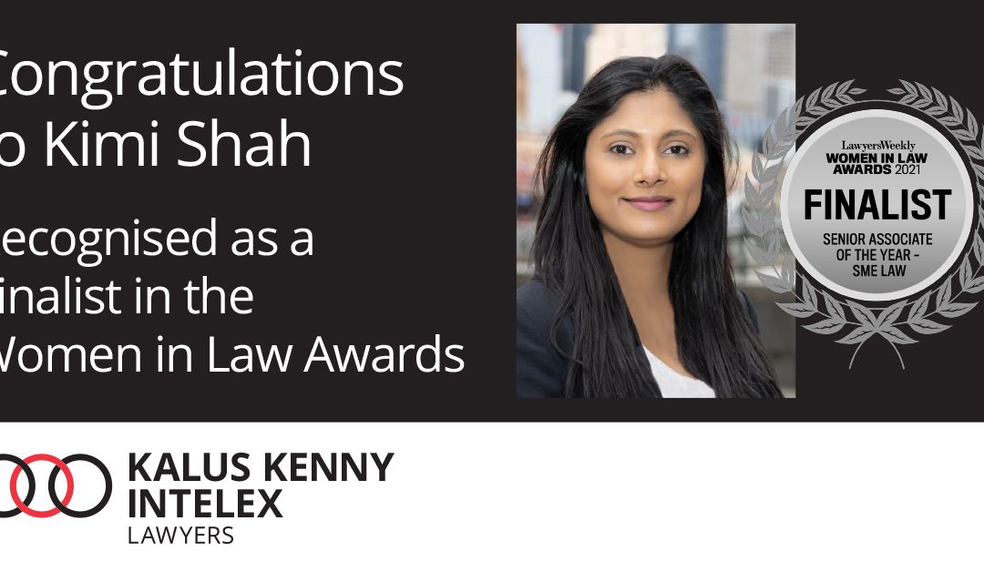 Kimi Shah shortlisted as a Finalist in the Women in Law Awards