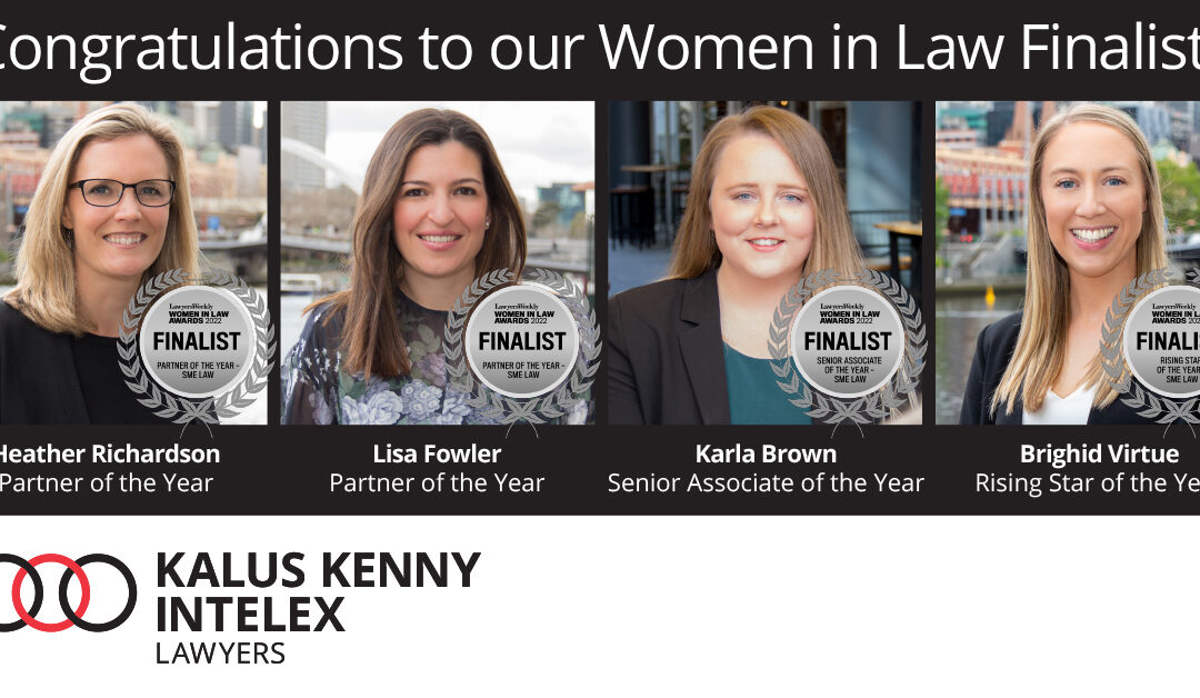 Congratulations to our Women in Law Awards Finalists