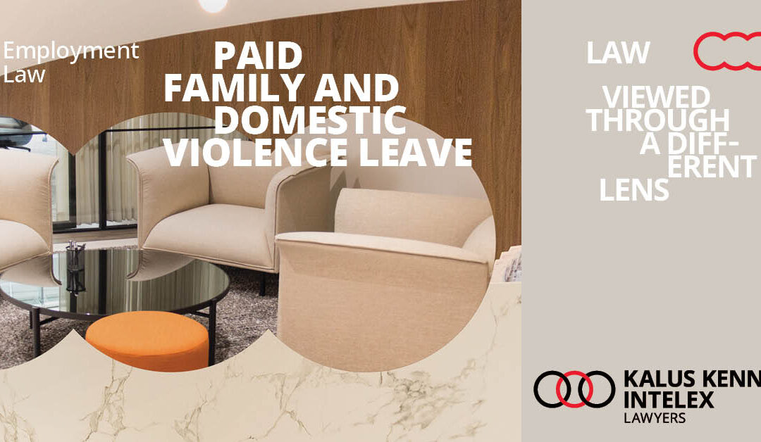 Paid Family and Domestic Violence leave
