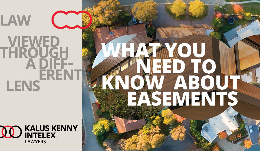 How do easements affect a property title?