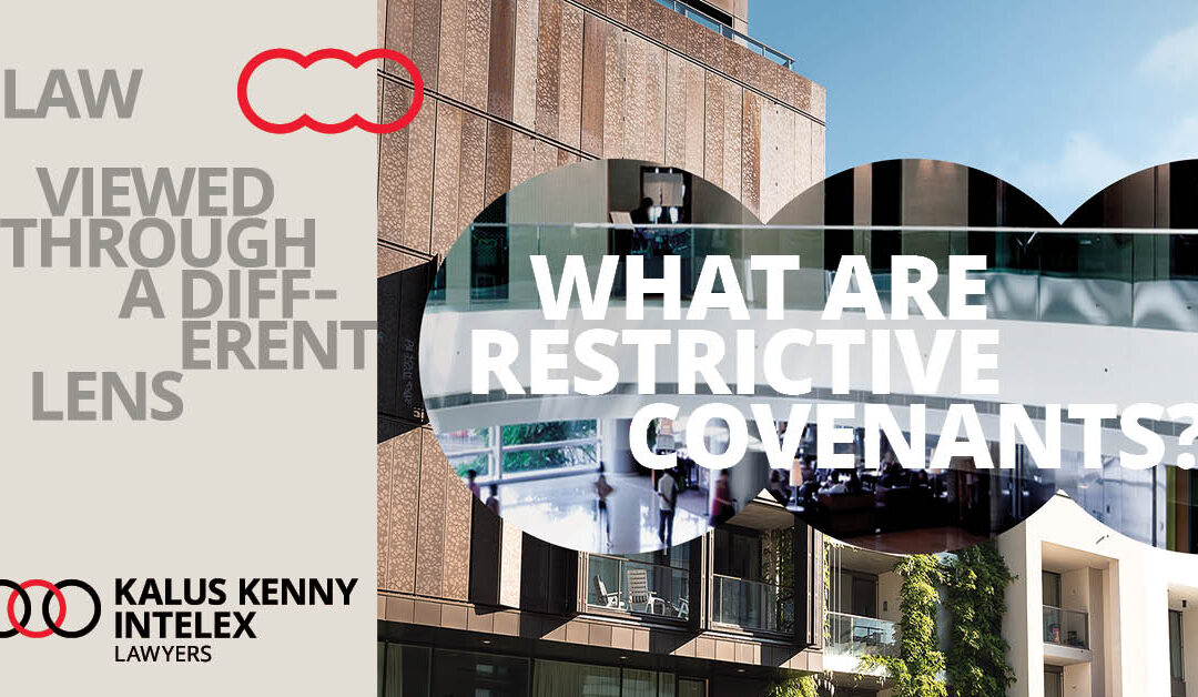 What is a restrictive covenant and how does it impact a property sale?