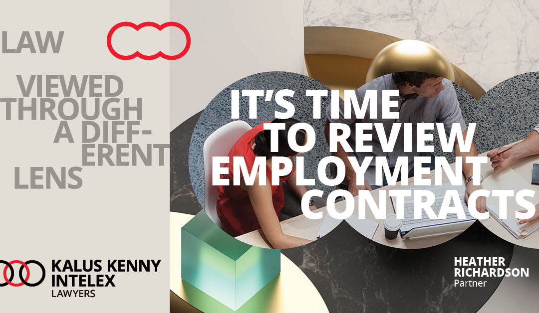 Employers – It’s time to review your employment contracts