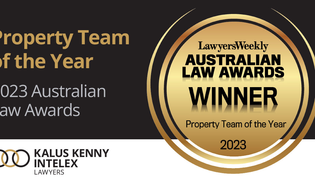 Property Team of the Year | Australian Law Awards